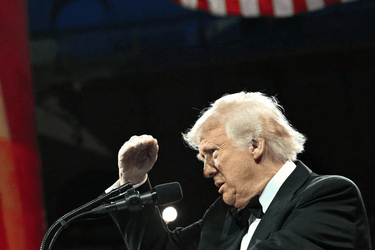 US President Donald Trump speaks at the National Republican Congressional Committee's (NRCC)